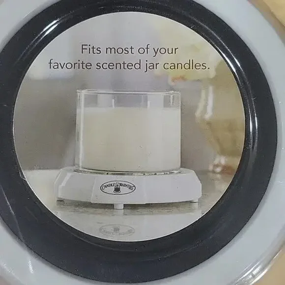 NEW Original Candle Warmer Hot Plate No Flame NIB White & Black 3.75" Flameless - Picture 2 of 4